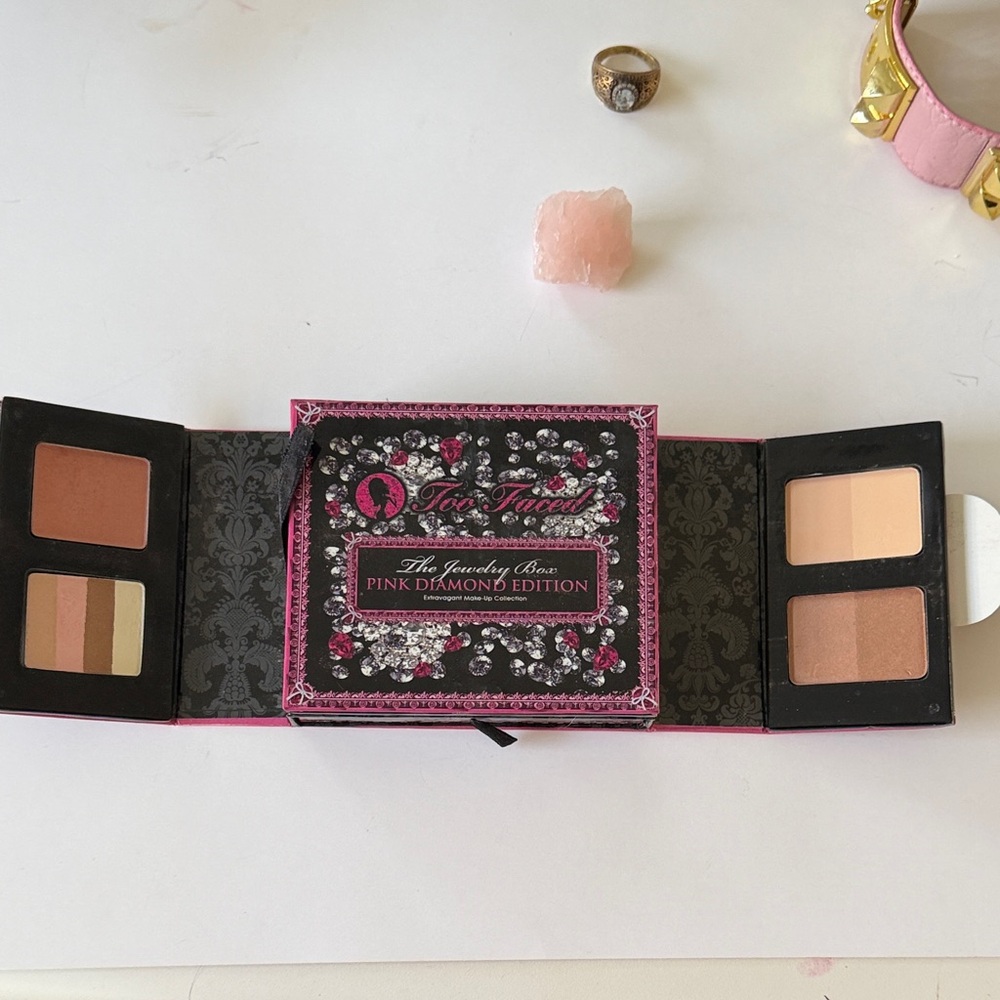 Too Faced The Jewelry Box Pink Diamond Edition Makeup Palette, NWT, perfect - Picture 10 of 11